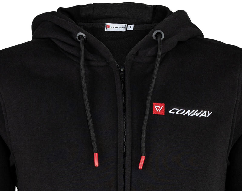 Laden Sie das Bild in Galerie -Viewer, Conway sweater jas met capuchon logoline hooded sweatjacket logoline size s black