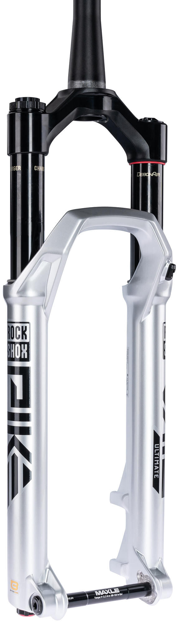 Load image into Gallery viewer, Rockshox verende voorvork pike ultimate rc2 27,5 + 29 susp.fork rs pike ult.rc2 27,5 boost 120mm sil.