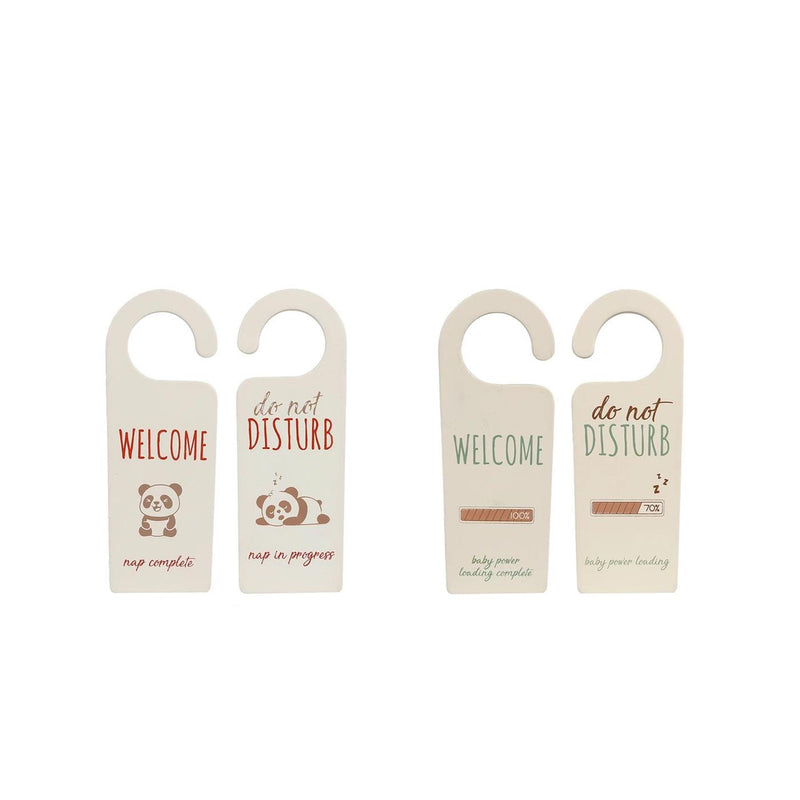 ギャラリービューアに画像をロードする, Deurhanger welcome disturb terra groen hout 7x20x0,5cm