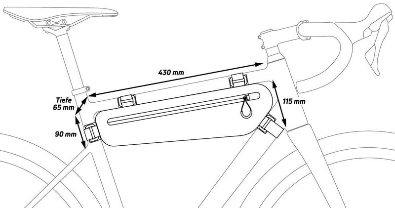 Cargue la imagen en el visor de la galería, Zéfal tas z adventure c-serie frame bag z adventure c3 3,3l