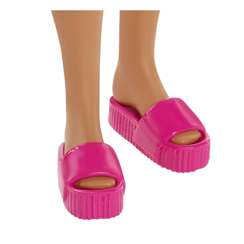Load image into Gallery viewer, Barbie loves the ocean pop regenboogjurk