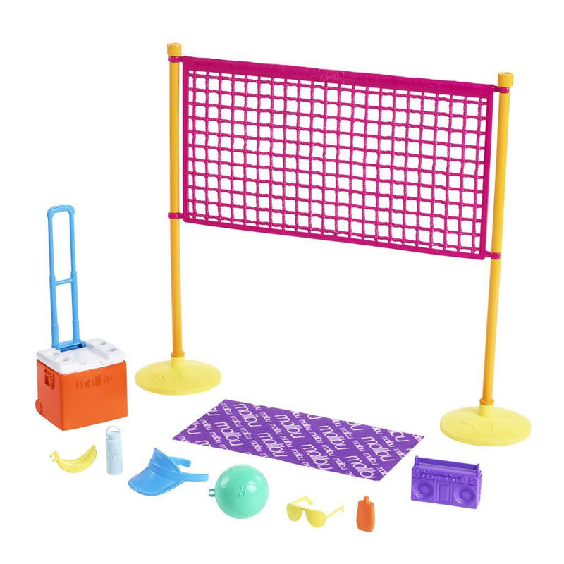 Load image into Gallery viewer, Barbie the ocean beach volleyball speelset
