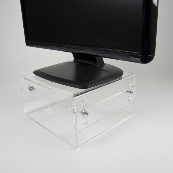 Laden Sie das Bild in Galerie -Viewer, Neomounts neomounts nsmonitor40 lcd crt monitor riser, 25 kg, acrylic, transparent