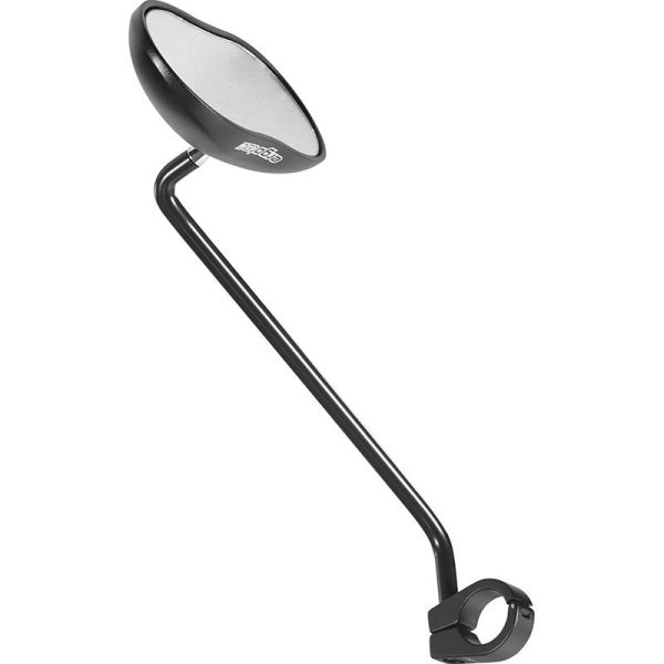 Load image into Gallery viewer, Ergotec Spiegel M-88L lange arm 111 x 52 mm aluminium zwart gezandstraald