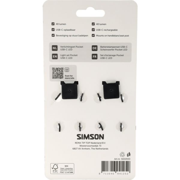 Load image into Gallery viewer, Simson verlichtingsset aurora pocket