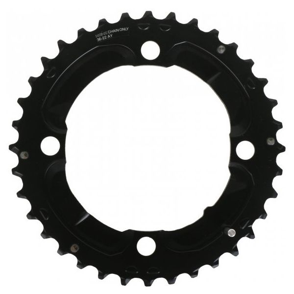 Load image into Gallery viewer, Shimano kettingblad Deore 10V 36T Y1RP98070 M617 zwart
