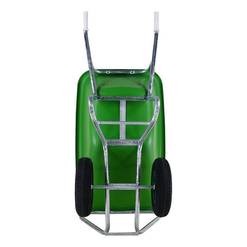 Laden Sie das Bild in Galerie -Viewer, Fort producten kruiwagen f s 165l groen hdpe bak verz onderstel 2 wiel
