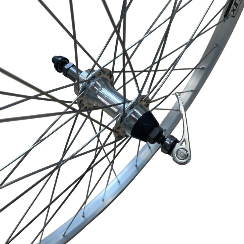 Afbeelding laden in galerijviewer, Rodi achterwiel 26 - 559x21 parallex new alu. zilver fm31 qr freewheel sp.14 rvs