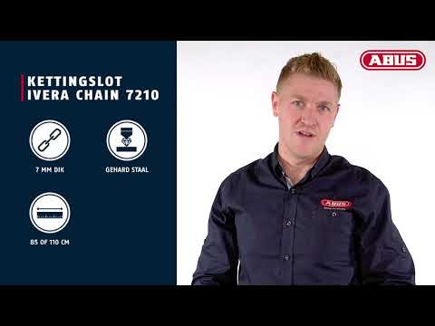 Load image into Gallery viewer, Abus Ivera Chain 7210 85 - Kettingslot, 85cm, zwart