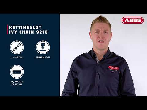 Load image into Gallery viewer, Abus Ivy Chain 9210 85 - ART3 kettingslot, 85cm, zwart