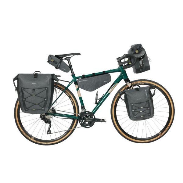 Load image into Gallery viewer, Basil Navigator Storm zadeltas - compacte fietstas - unisex - fiets - zwart
