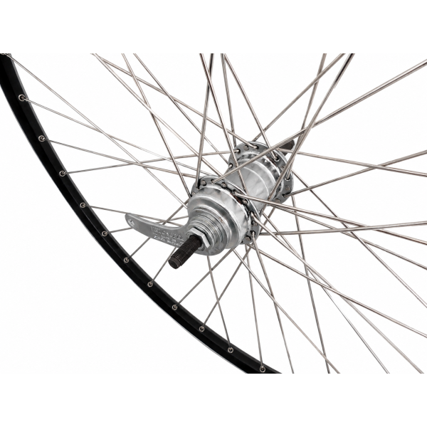 Chargez l'image dans la visionneuse de la galerie, Achterwiel 28 1 4inch - favorit remnaaf - zac2000 velg (zwart zilver)