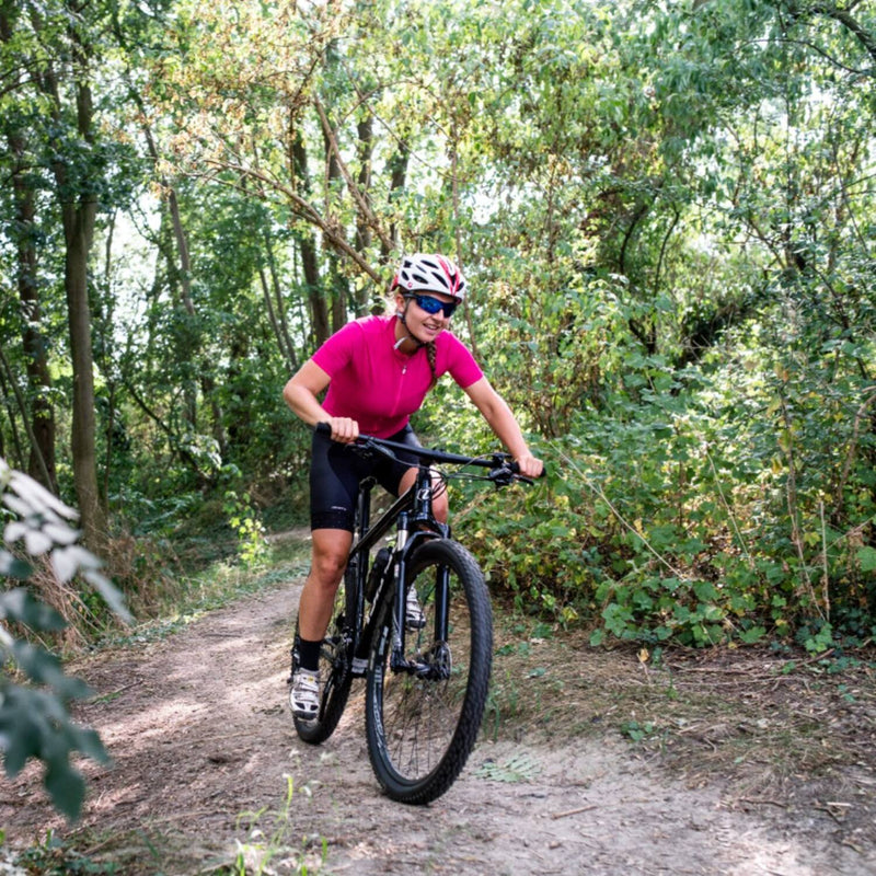 Load image into Gallery viewer, Trivio - fietspomp vorkpomp met drukmeter schrader
