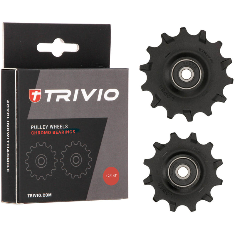 Load image into Gallery viewer, Trivio - derailleurwieltjes 12 14t chromo lagers