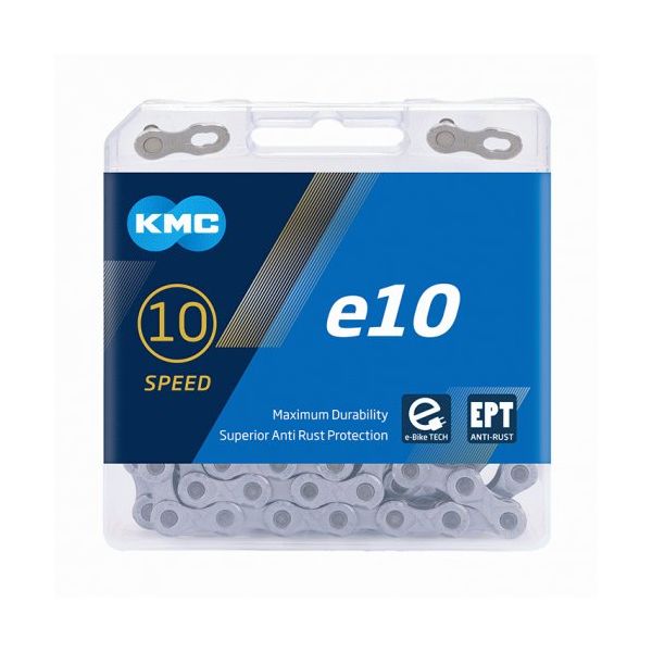 Afbeelding laden in galerijviewer, KMC Ketting 10 speed e10 EPT 136 schakels zilver