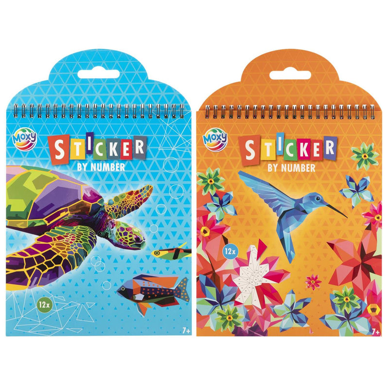 ギャラリービューアに画像をロードする, Moxy stickeren op nummer dieren