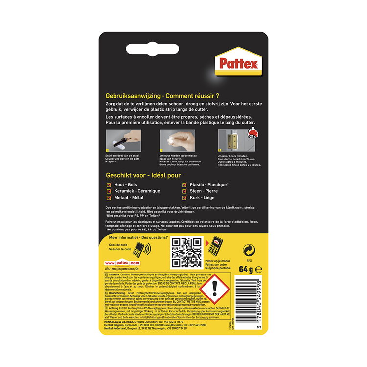 Laden Sie das Bild in Galerie -Viewer, Pattex 1005194 - repair express 64gr. | 12 stuks