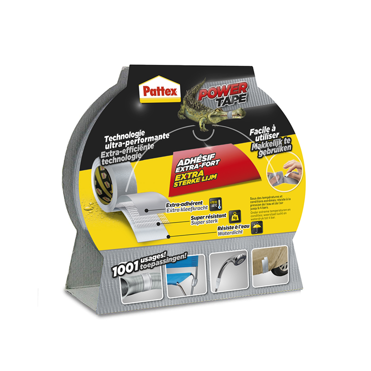 Afbeelding laden in galerijviewer, Pattex 1001840 - power tape 25m grijs bl | 6 stuks
