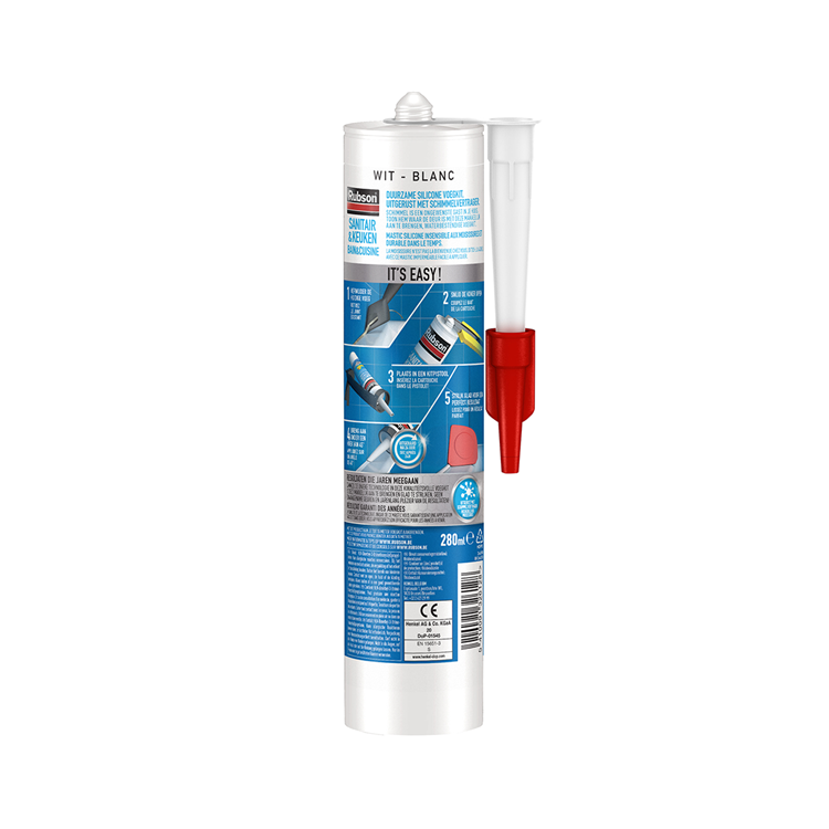 Afbeelding laden in galerijviewer, Rubson 1065996 - easy sealing sanitair keuken 280ml | 12 stuks