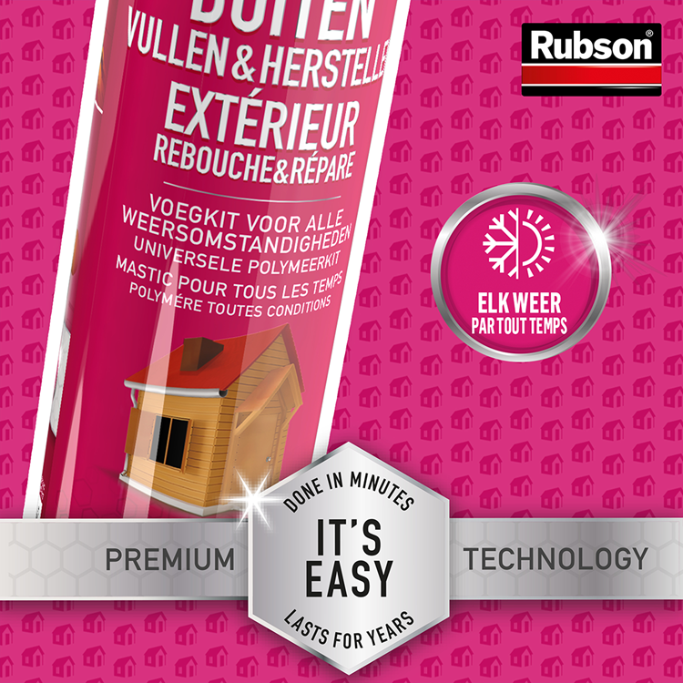 Afbeelding laden in galerijviewer, Rubson 1065997 - easy sealing buiten 280ml | 12 stuks
