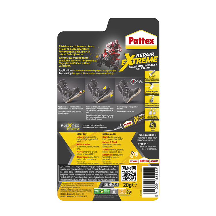 Afbeelding laden in galerijviewer, Pattex repair extreme 20 g | extreem sterke secondelijm | voor snelle reparaties | multi-inzetbaar | alleslijm