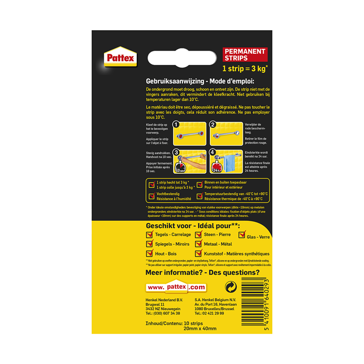 Afbeelding laden in galerijviewer, Pattex 1002601 - supermont.strip perman | 6 stuks