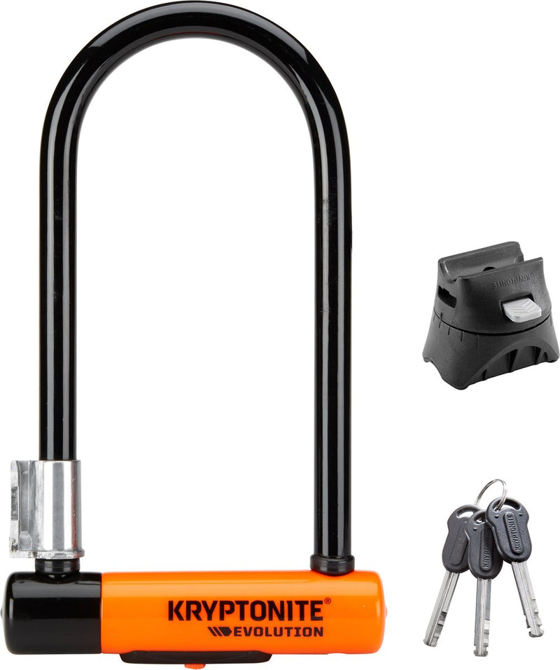 Afbeelding laden in galerijviewer, Kryptonite evolution beugelslot – art-3 slot – stalen beugelslot elektrische fiets en scooter – 22,9x10,2 cm – zwart