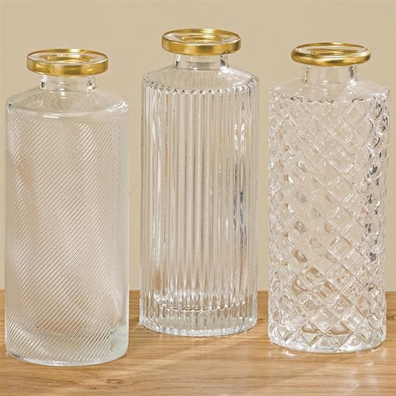 Chargez l'image dans la visionneuse de la galerie, Boltze home vaasje adore ø5x13cm transparant glas