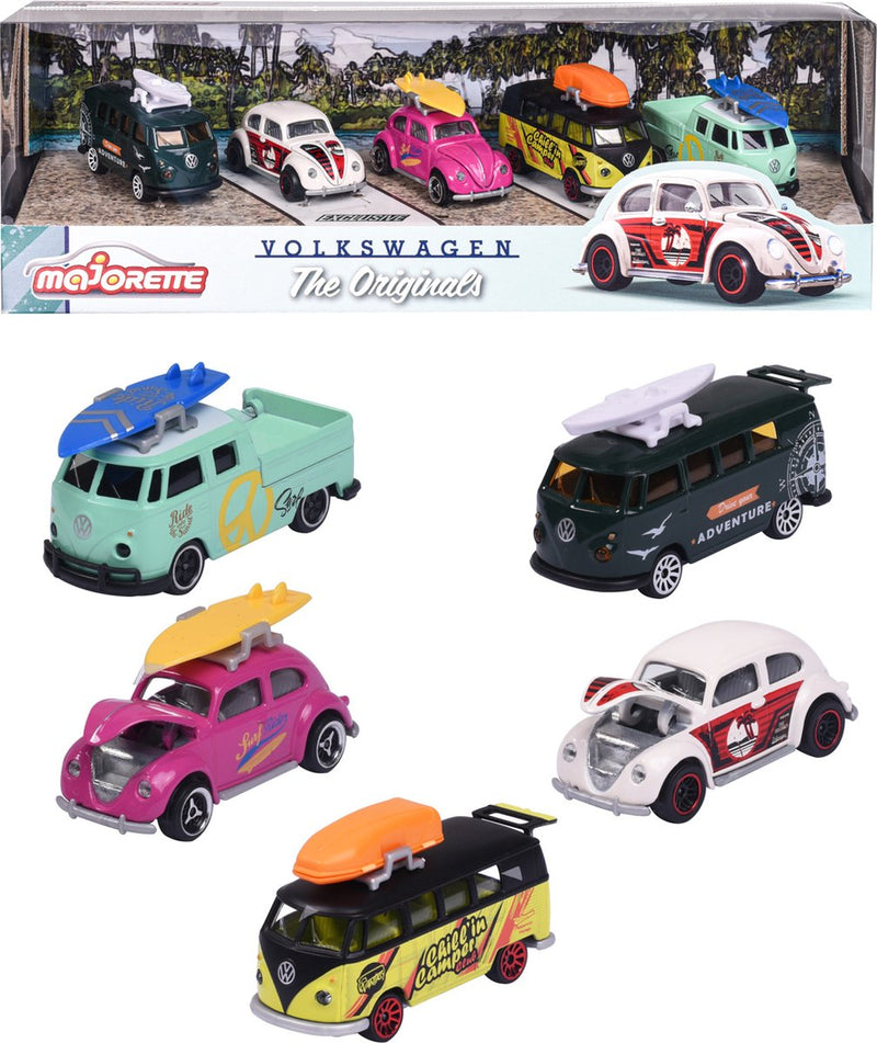 Afbeelding laden in galerijviewer, Majorette volkswagen the originals speelauto's, 5st.