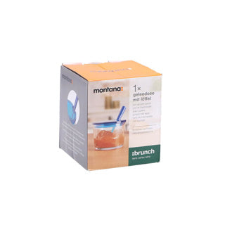 Load image into Gallery viewer, Montana jampot met lepel blauw | 2 stuks