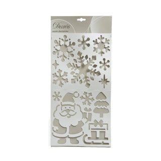 Load image into Gallery viewer, Kaemingk stencils plastic snowman santa 2 assorti | 6 stuks