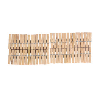 ギャラリービューアに画像をロードする, No brand wasknijpers bamboe 60 stuks | 6 stuks
