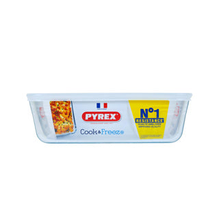 Load image into Gallery viewer, Pyrex schaal met deksel 25x20cm glas