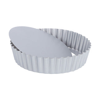 Load image into Gallery viewer, Patisse silver-top quichevorm losse bodem hoge rand 20cm | 2 stuks