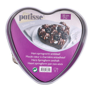 Load image into Gallery viewer, Patisse silver-top hart-springvorm 20 cm