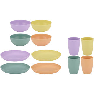 ギャラリービューアに画像をロードする, No brand campingservies set 12 delig | 3 stuks