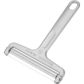 Afbeelding laden in galerijviewer, Westmark kaasschaaf met rol en snijdraad, roestvrijstaal aluminium, rollschnitt, zilver, 71002270