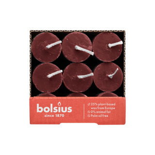 Load image into Gallery viewer, Bolsius dinerkaars rustiek velvet rood 27 cm | 9 stuks