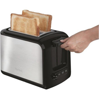 Afbeelding laden in galerijviewer, Tefal tt410d express broodrooster 16x26x19 cm 850w rvs zwart