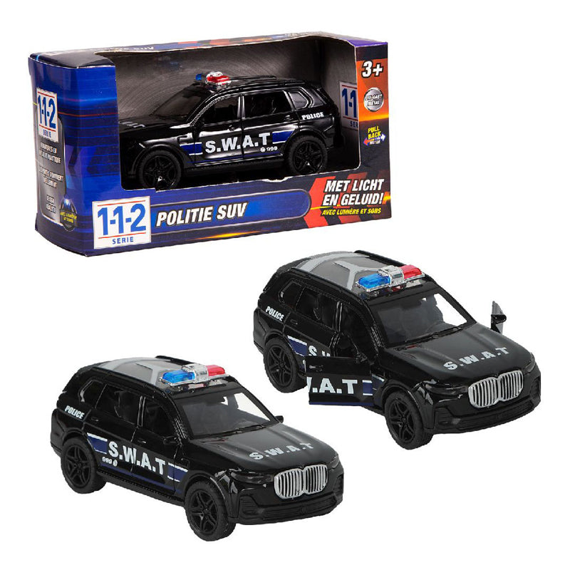 Load image into Gallery viewer, 112 s.w.a.t. auto 1:36 met licht en geluid