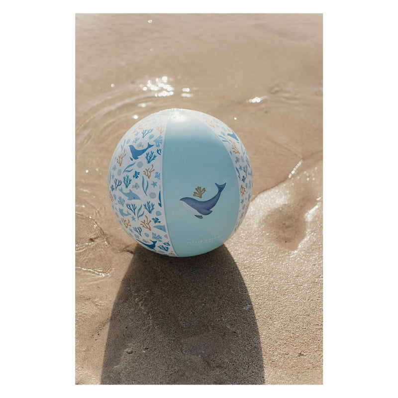 Cargue la imagen en el visor de la galería, Little dutch strandbal blauw 35 cm ocean dreams