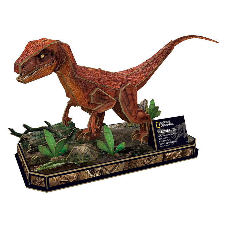 Load image into Gallery viewer, National geographic cubic fun 3d puzzel velociraptor