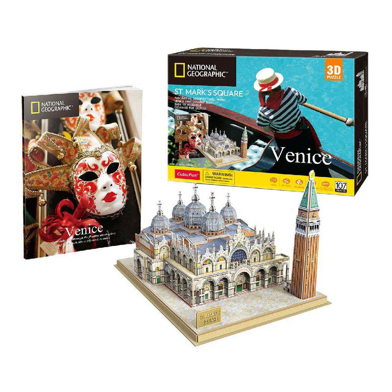 Chargez l'image dans la visionneuse de la galerie, Cubic fun 3d-puzzel ng piazza san marco (2010315)