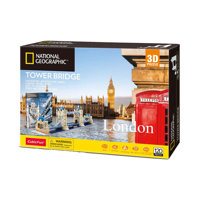 ギャラリービューアに画像をロードする, Cubic fun 3d puzzel tower bridge - educatief en leerzaam - 66 stukjes