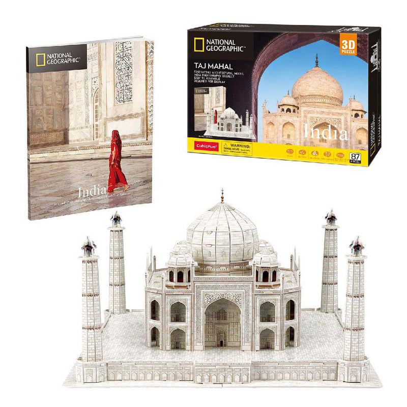 Afbeelding laden in galerijviewer, Cubic fun national geographic - 3d-puzzel - taj mahal
