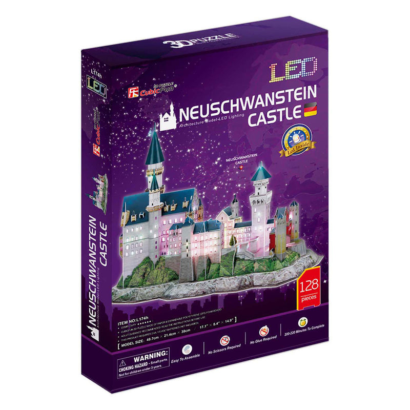 Chargez l'image dans la visionneuse de la galerie, Cubic fun 3d-puzzel neuschwanstein-kasteel met led (2011413)