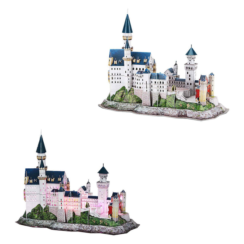 Afbeelding laden in galerijviewer, Cubic fun 3d-puzzel neuschwanstein castle - met led-verlichting - 128 stukjes