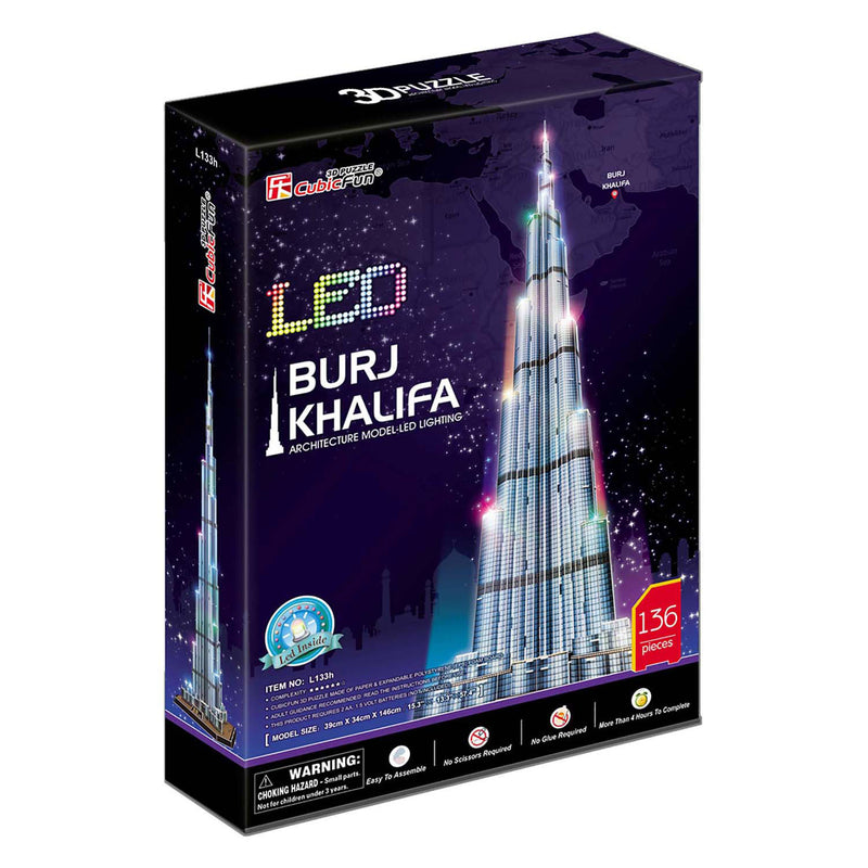 ギャラリービューアに画像をロードする, Cubic fun 3d-puzzel burj khalifa led (2010327)