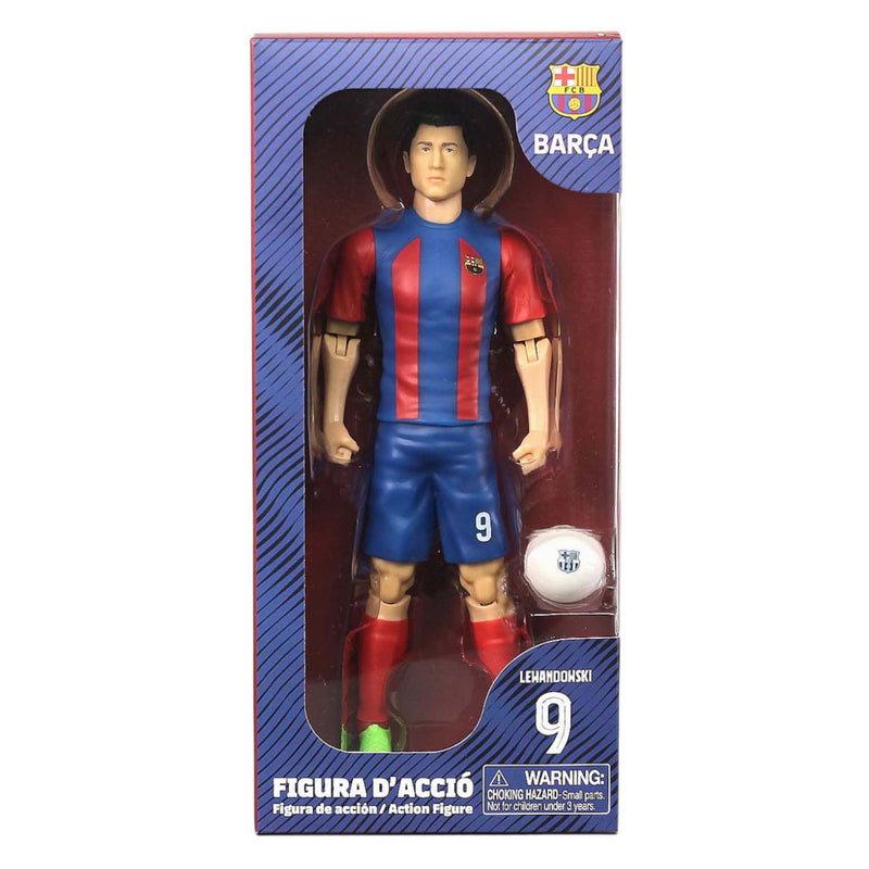 Chargez l'image dans la visionneuse de la galerie, Van der meulen voetbalfiguur fc barcelona robert lewandowski, 20cm