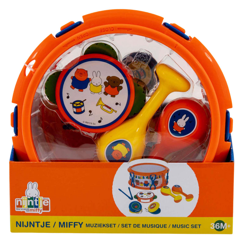 ギャラリービューアに画像をロードする, Rubo toys nijntje muziekset - tamboerijn - trommel - klappertjes - sambaballen - speelgoedinstrumenten